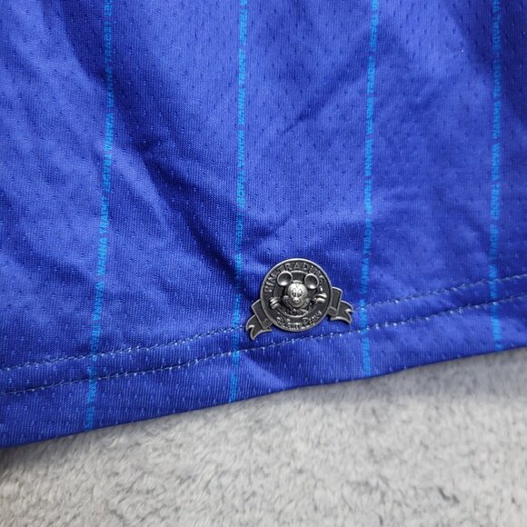 Disney Pin Trader Jersey Adult XL Blue Baseball Button Down Short Sleeve 2025 - Picture 3 of 10